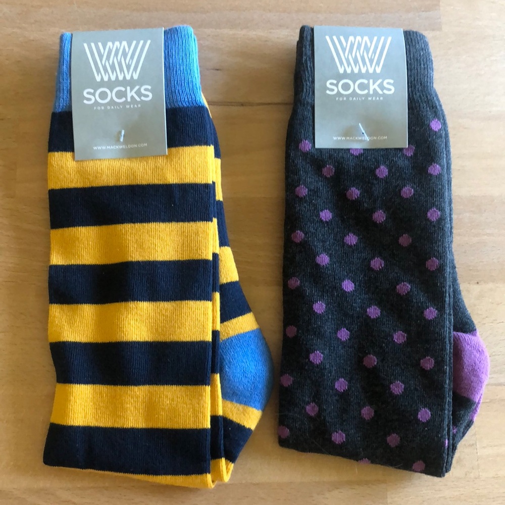 NWT Mack Weldon dress crew Socks 2 sets of 2